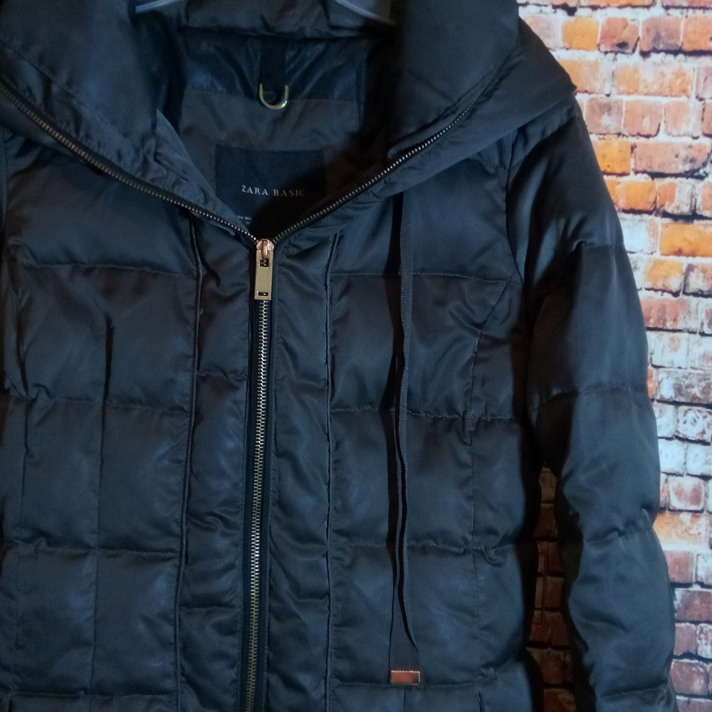 Zara Basic Coat Hooded - image 2